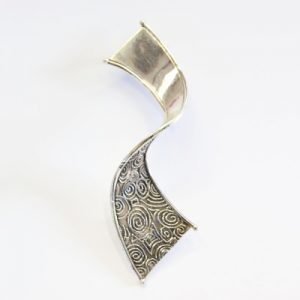 Niall Bruton silver brooch